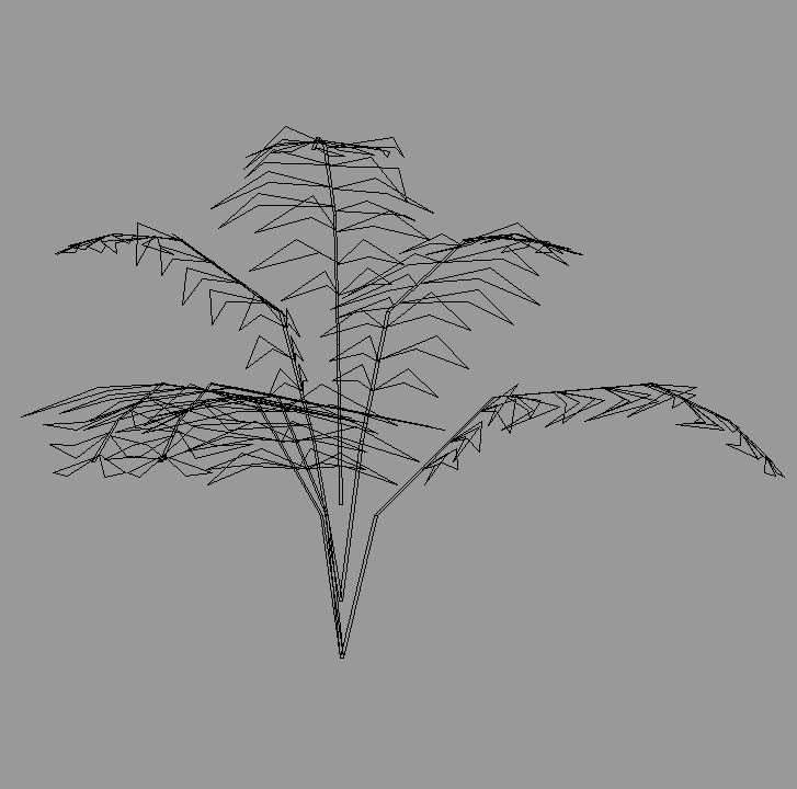 Bloque Autocad Vista de Palmera 14 en Alzado